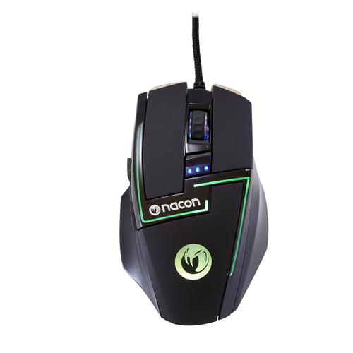 NACON GM-350L - Souris - laser - 7 boutons - filaire - USB - noir