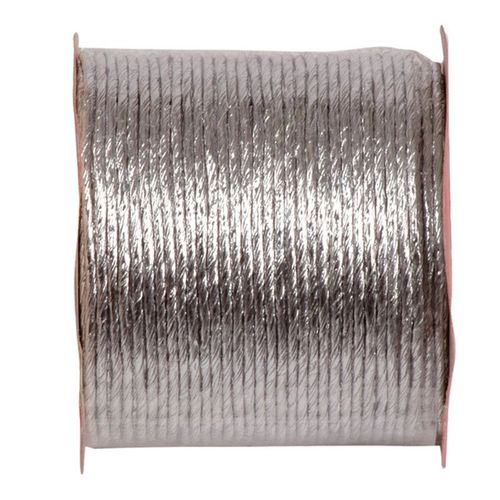 Bobine Cordon Laitonné Argent Métal 20m