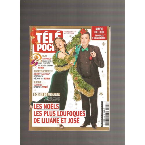 Télé Poche 2497 Raiponce Johnny Hallyday Scenes De Menages Numero Collector 4 Couples 4 Couvertures
