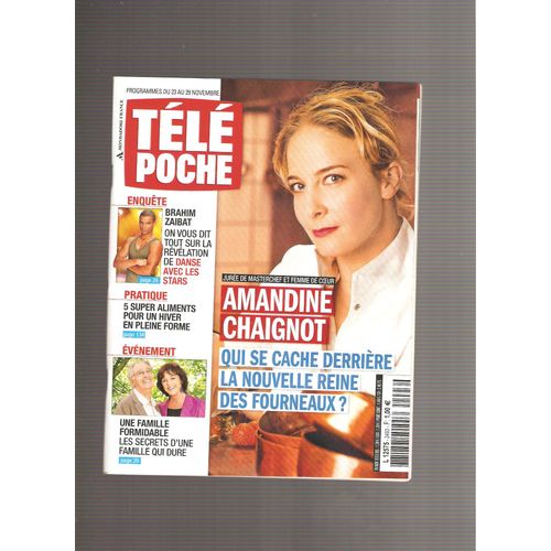 Télé Poche 2493 Amandine Chaignot Brahim Zaibat Une Famille Formidable