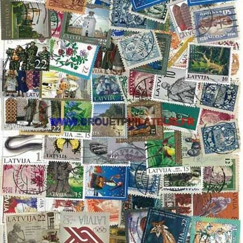 Lettonie - Lot De 25 Timbres Differents