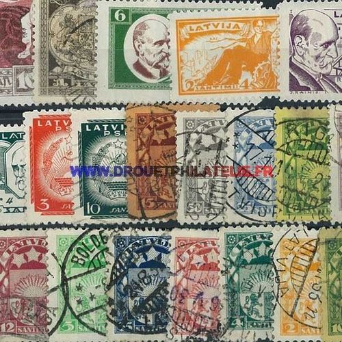 Lettonie Avant 1940 - Lot De 25 Timbres Differents