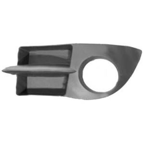 Grille De Calandre Gauche Renault Clio Campus 2006-2009 Noire, Trou Antibrouillard, Pare Chocs Avant