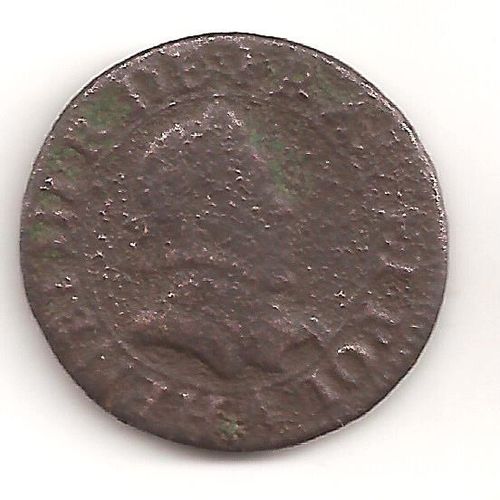 Double Tournois Henri Iii Non Daté. Très Belle Pièce