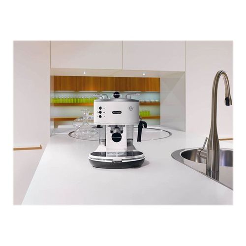 De'Longhi Icona ECO 311.W - Machine à café avec buse vapeur "Cappuccino" - 15 bar - blanc perle