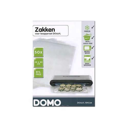 DOMO DO327L-BAG28 - Sac - pour emballeuse sous vide (pack de 50)