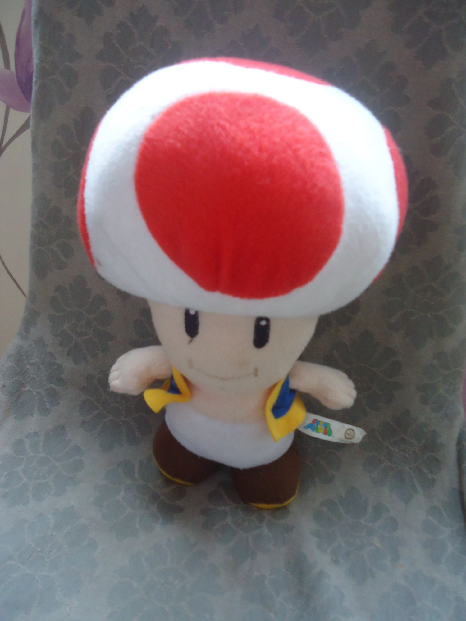 PELUCHE MARIO TOAD ROUGE 30 cm - peluche