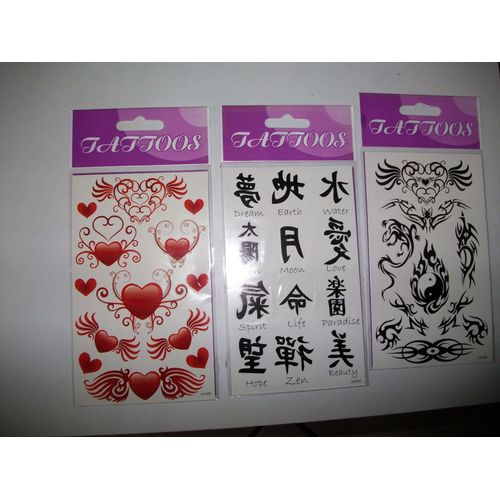3 Feuilles De Tattoos