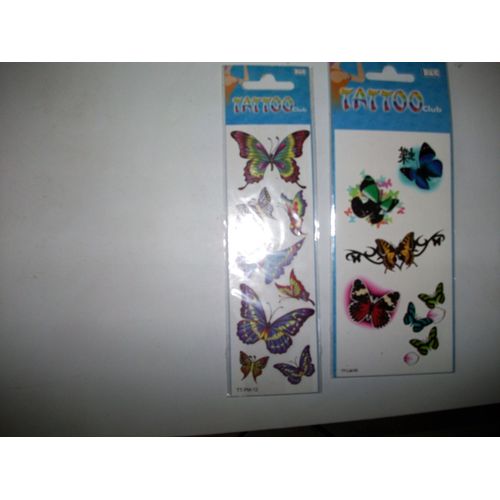 2 Lot De Feuilles Tatoos