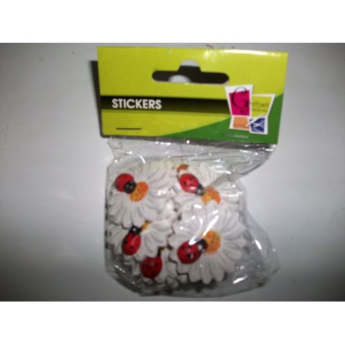 Sticker De Fleur En Bois