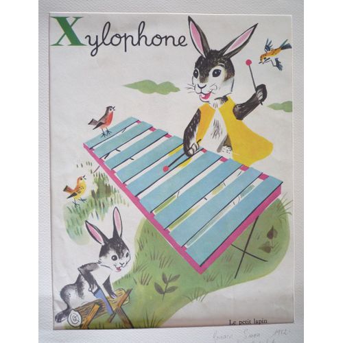 Illustration De Romain Simon : Xylophone (Mon Grand Alphabet)