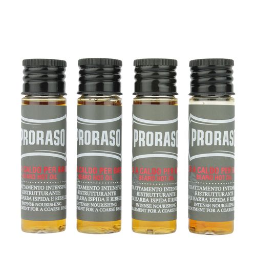 Huile Proraso Hot Traitement Beard 4 X 17ml 