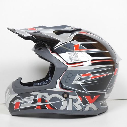 Casque Moto Cross Torx Taille S Marvin 2 Gris Noir Moto Quad Cross Enduro Tt