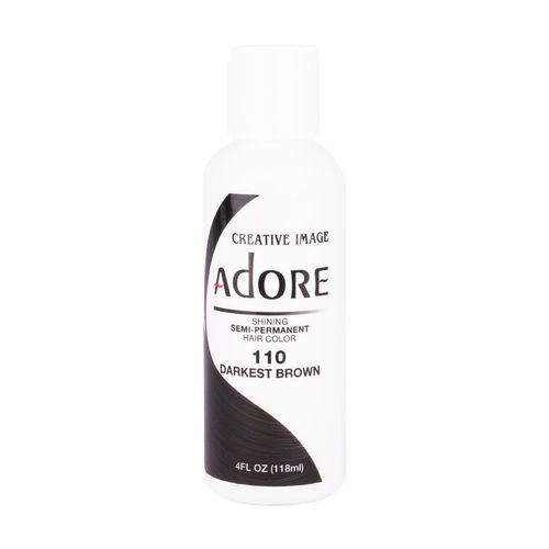 Creative Image Adore Brillant Semi-Permanent Couleur Des Cheveux 110 Darkest Brown 118ml 