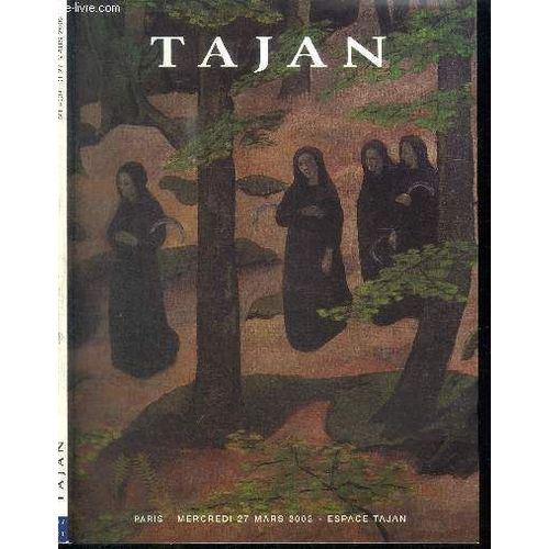 Catalogue De Vente Aux Encheres : Tajan - Paris - Mercredi 27 Mars 2002 - Tableaux Et Sulptures Des Xixe Et Xxe Siecles De La Collection Jules Paressant Et De Divers Amateurs