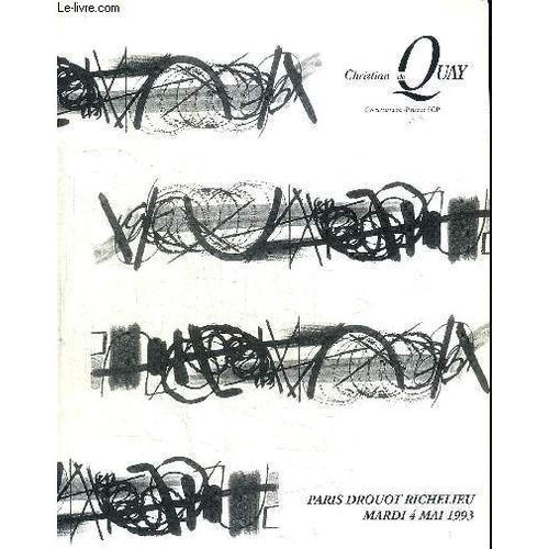 Catalogue De Vente Aux Encheres : Dessins Xixe Et Xxe Siecles - Oeuvres De Christian Berard Ceramiques De Jean Cocteau - Mardi 4 Mai 1993 - Drouot Richelieu Salle 5
