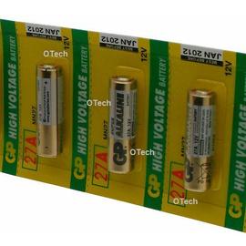 Piles rechargable pour télécommande de porte de garage/portail, piles  Alcalines GP27 A GP 27 A - Lot de 2