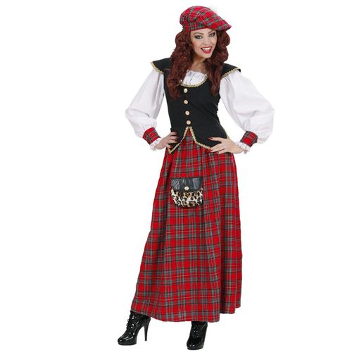 Déguisement Écossaise Robe Longue Femme Large