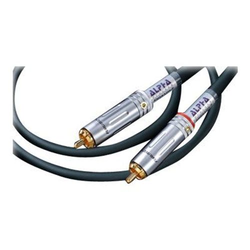 ADL Alpha Line 2 - Câble audio - RCA mâle pour RCA mâle - 1 m - blindé (pack de 2)