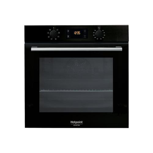 Hotpoint Ariston FA2 544 JC BL HA - Four - intégrable - niche - largeur : 56 cm - profondeur : 56 cm - hauteur : 60 cm - avec système auto-nettoyant - classe A - noir