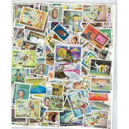 Communaute Francaise Series Completes 500 Timbres Obliteres Differents