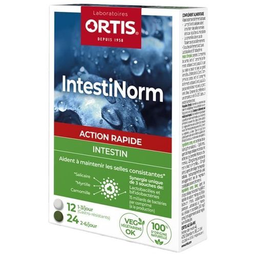 Ortis Intestinorm - Action Rapide - Intestin - 36 Comprimés