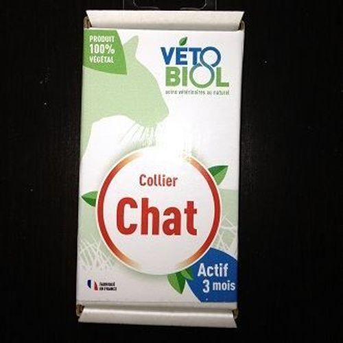 Vétobiol Antiparasitaire Collier Chat Marron 38cm