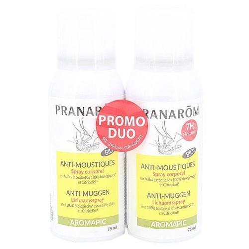 Pranarom Aromapic Spray Anti-Moustiques Bio Lot de 2 x 75ml