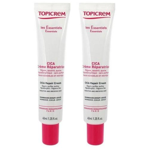 Cica - Peaux Irritées-Topicrem Cica Crème Réparatrice Lot De 2 X 40 Ml