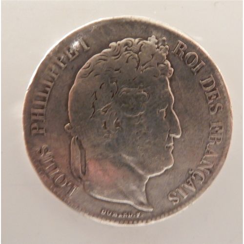 Pièce De 5 Francs  Argent Massif 1838 Louis Philippe