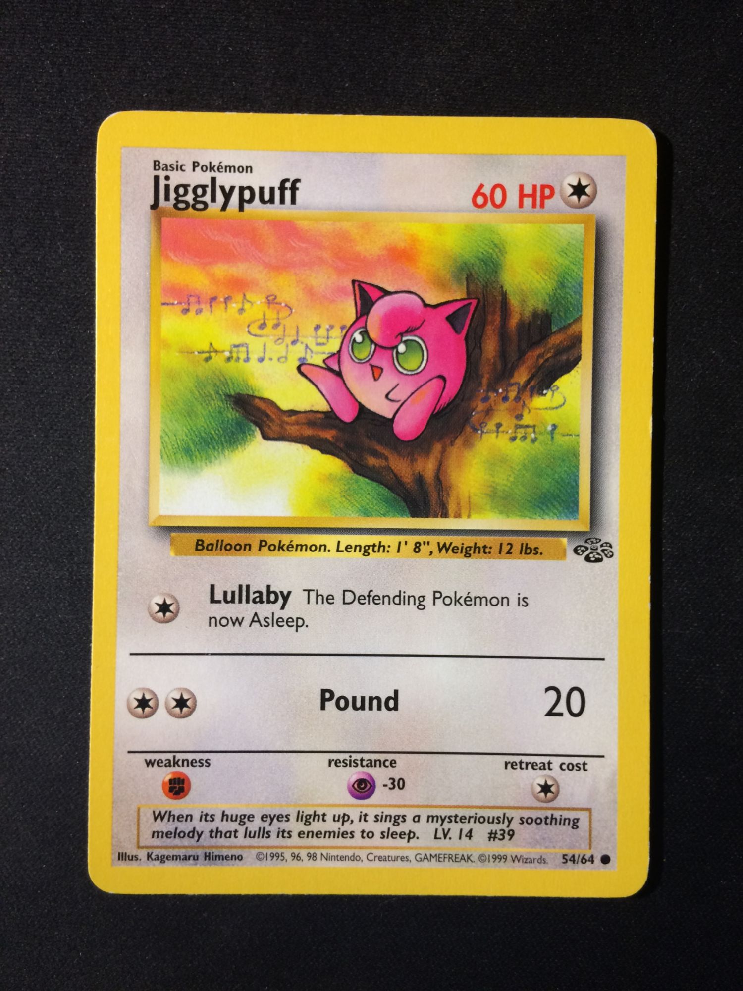 Jigglypuff ( Rondoudou ) 54/64 Eng Set Jungle