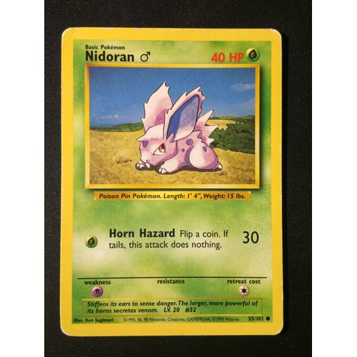 Nidoran 55/102 Eng Set De Base 