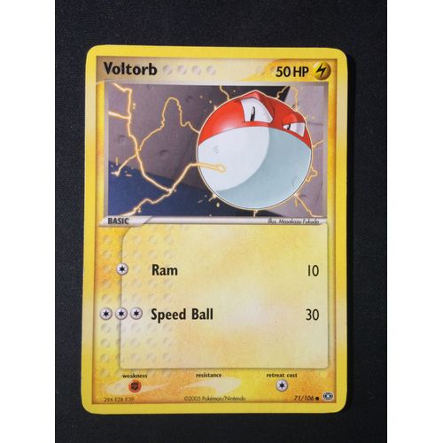 Voltorb ( Voltorbe ) 71/106 Eng Set Ex Emeraude