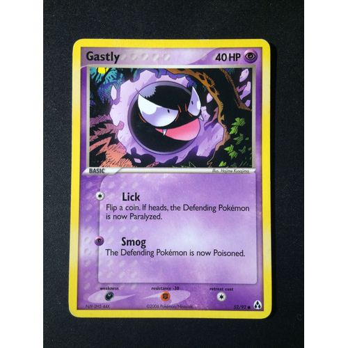 Gastly ( Fantominus ) 52/92 Eng Set Ex Créateurs De Légendes