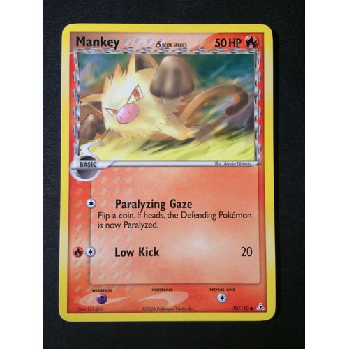 Mankey ( Férosinge ) 70/110 Eng Set Ex Fantomes Holon 