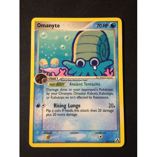 Omanyte ( Amonita ) 60/92 Eng Set Ex Créateurs De Légendes