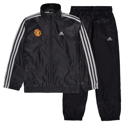Survêtement Tissé À 3 Bandes Adidas Essentials Manchester United - Noir - Garçons