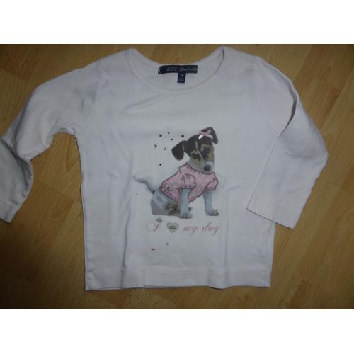 T-Shirt Lili Gaufrette Coton 4 Ans Rose 