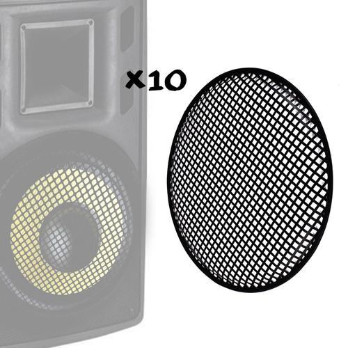 Pack de 10 grilles de protection pour haut-parleurs 10"/25cm