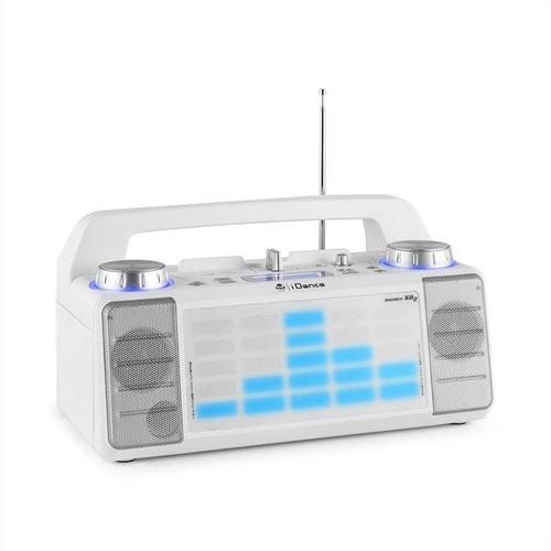 Enceinte portable 50W à LEDs bleu AUX/FM/USB/FADER/MIXER/BT IDANCE XD2