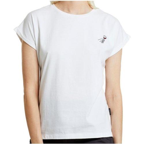 Dedicated Women's T-Shirt Visby Wine Cheers T-Shirt Taille Xs, Blanc