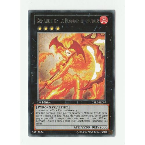 Yu-Gi-Oh! - Cblz-Fr087 - Renarde De La Flamme Infernale - Rare