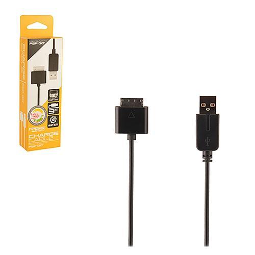 Kmd Câble Usb 2-En-1 Transfert De Données & Chargement 1m Pour Playstation Portable Psp Go, Noir