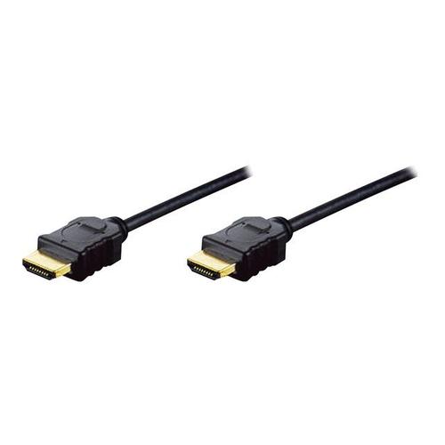 Ednet - Câble HDMI avec Ethernet - HDMI mâle pour HDMI mâle - 2 m - non blindé - noir