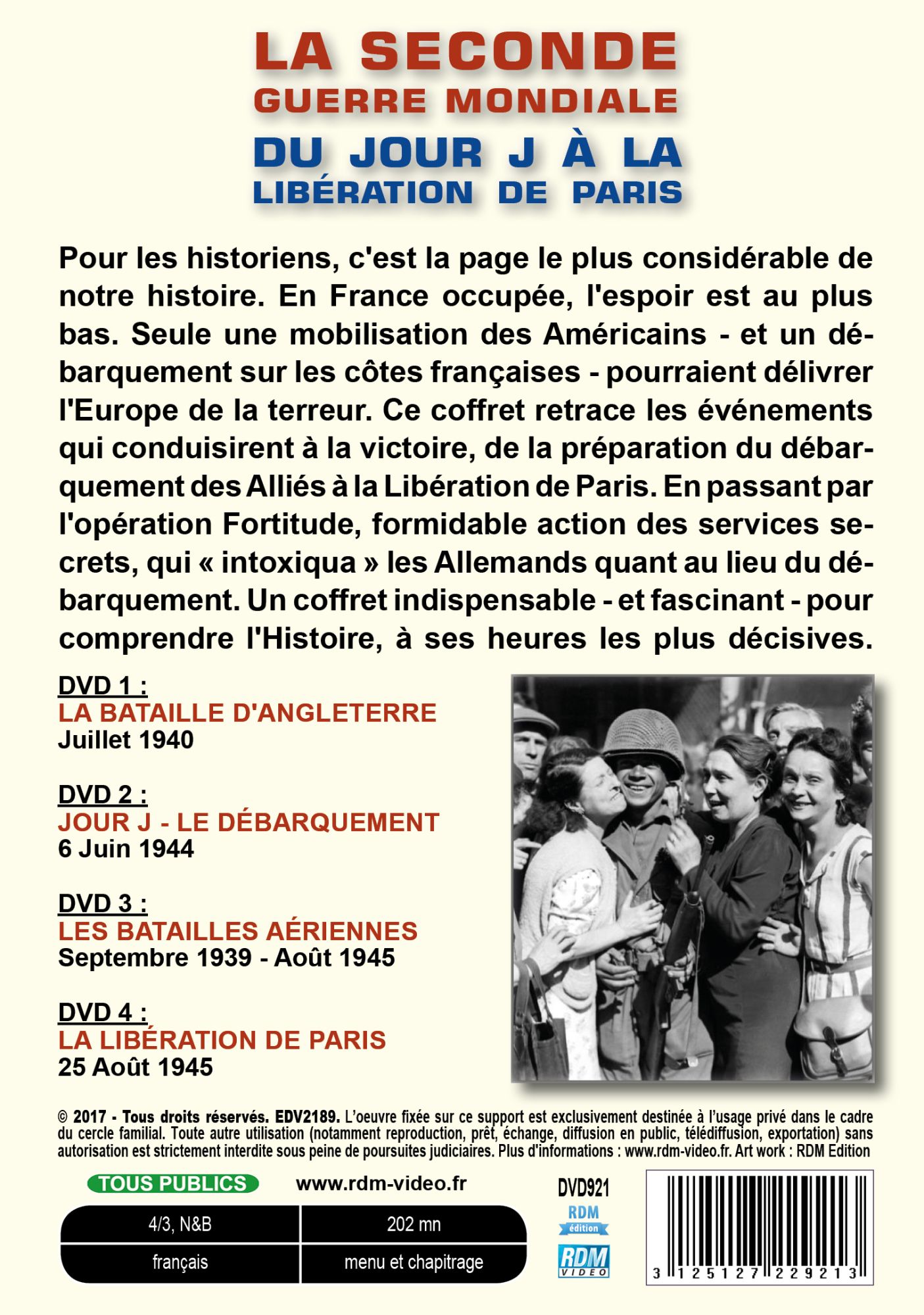 COFFRET LA LIBERATION - DVD + BLU-RAY DISC