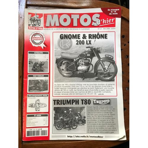 Motos D’Hier 121 Gnome Rhône 200lx Triumph T80