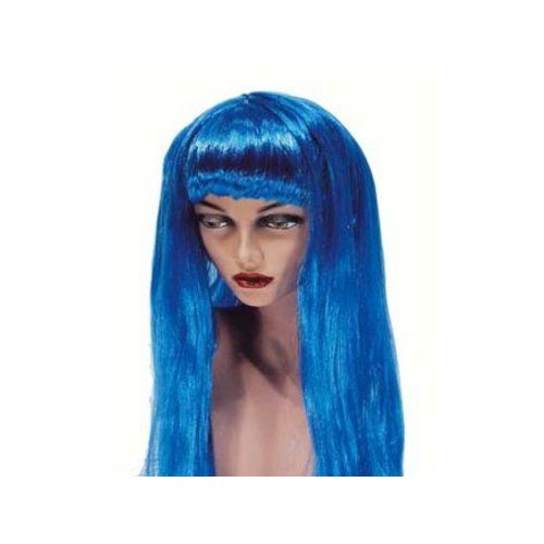Perruque Ponny Neon Bleu