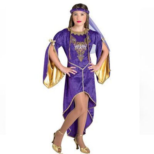 Déguisement Princesse Du Trône Violette Fille - 152334 - 10 À 12 Ans - Port 0¿