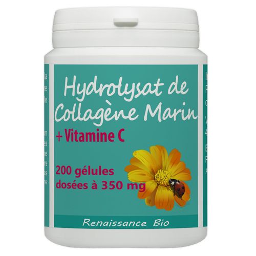 Hydrolysat De Collagène Marin + Vit C 200 Gélules 