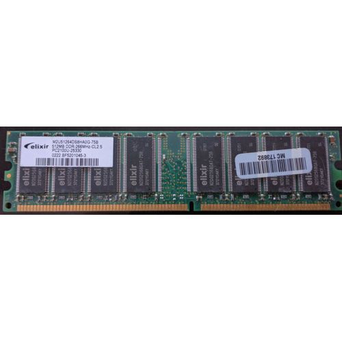 Elixir M2U51264DS8HA0G-75B 512 MB